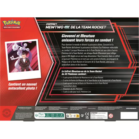 COFFRET MEWTWO EX TEAM ROCKET